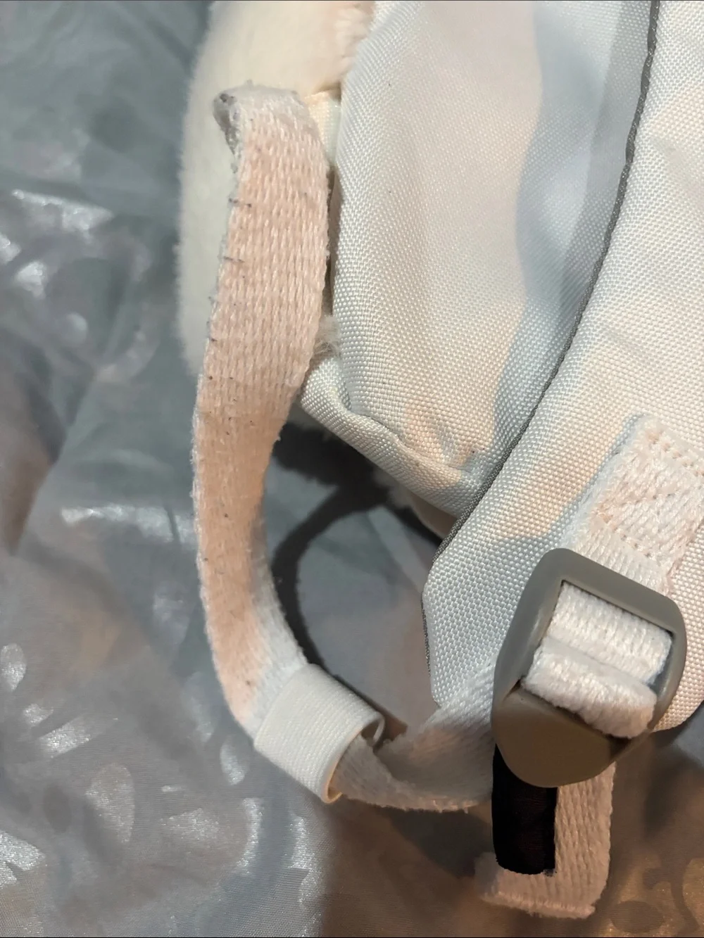 Lands' End Plush Cream Bear Kids Backpack
